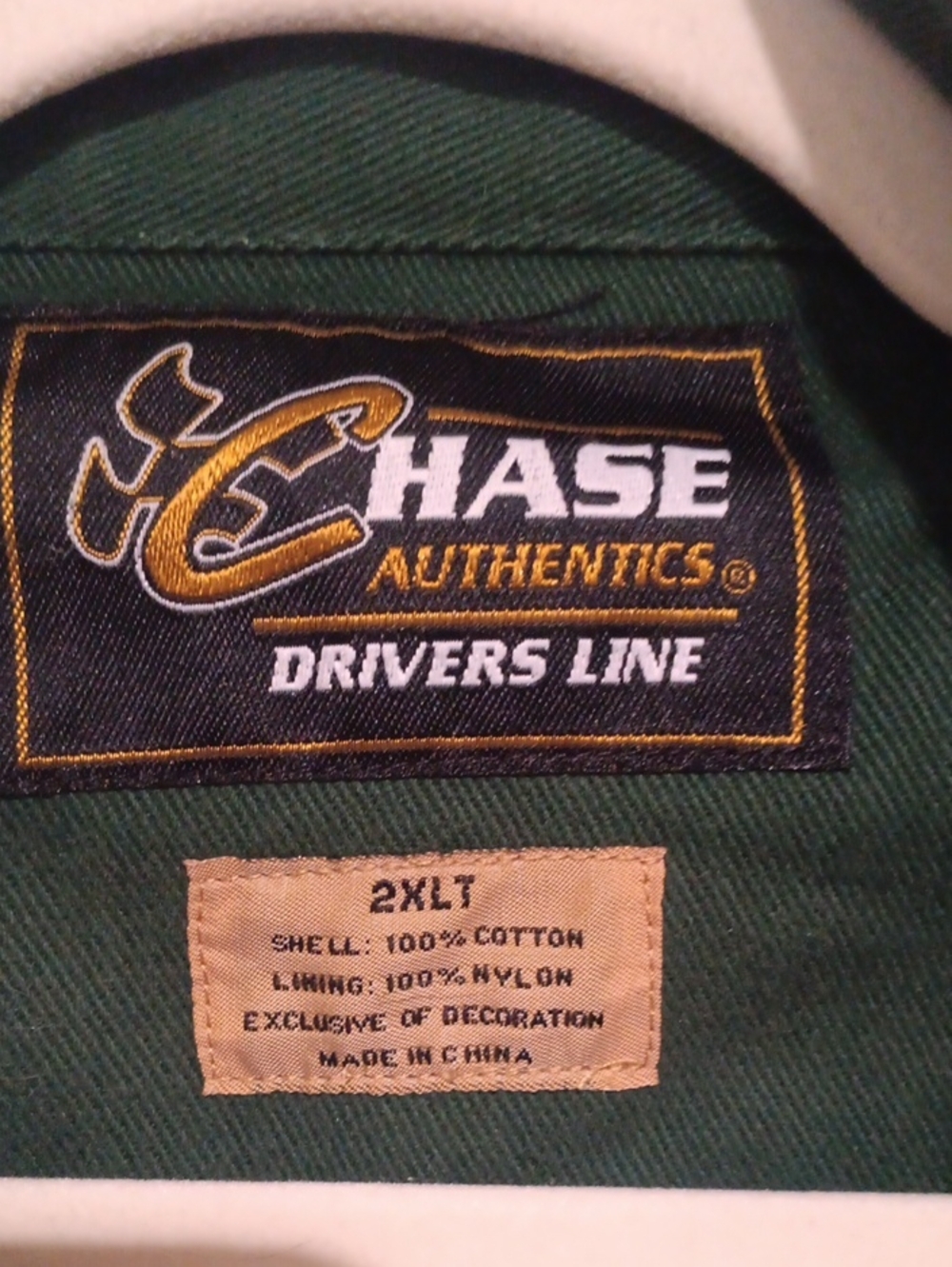 Dale Jr. Chase AMP Energy Men's White and Dark Green Racing Jacket - Picture 2 of 10
